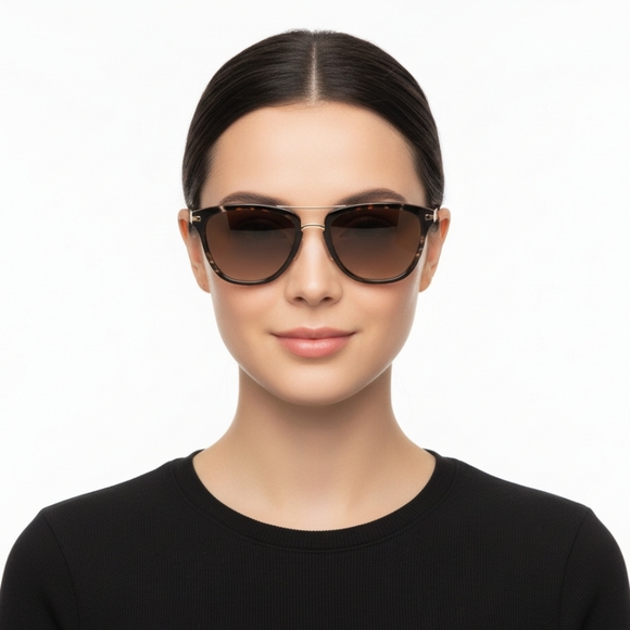 PRADA Tortoise Shell Sunglasses with Black Case - Picture 1 of 14